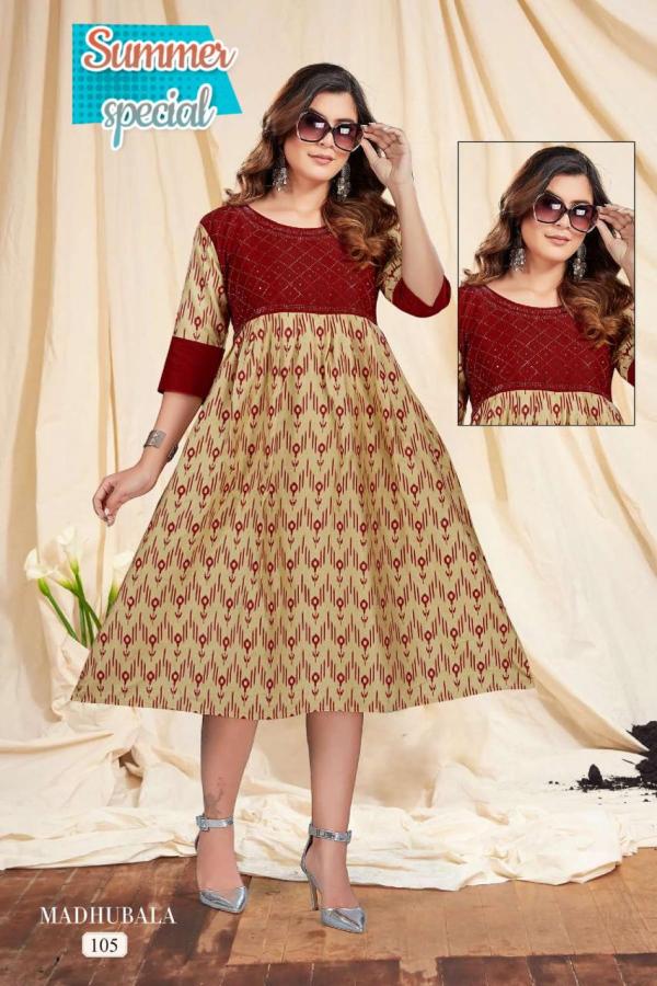 Trendy New Madhubala  Rayon Designer Kurti Collection